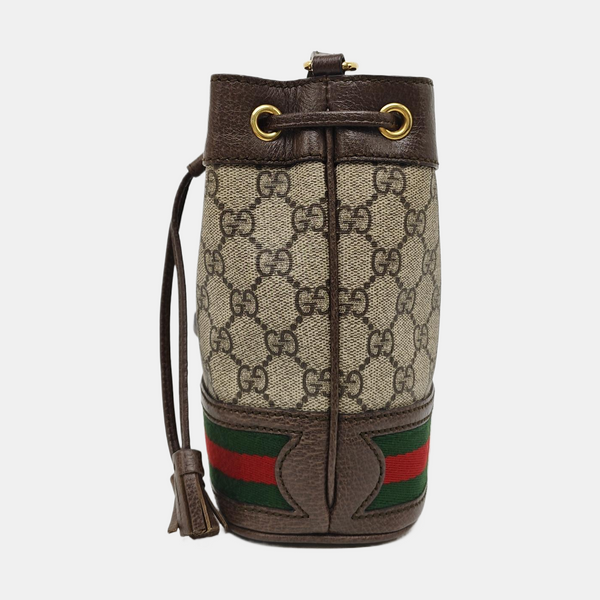 Ophidia Mini Monogram Coated Canvas Beige