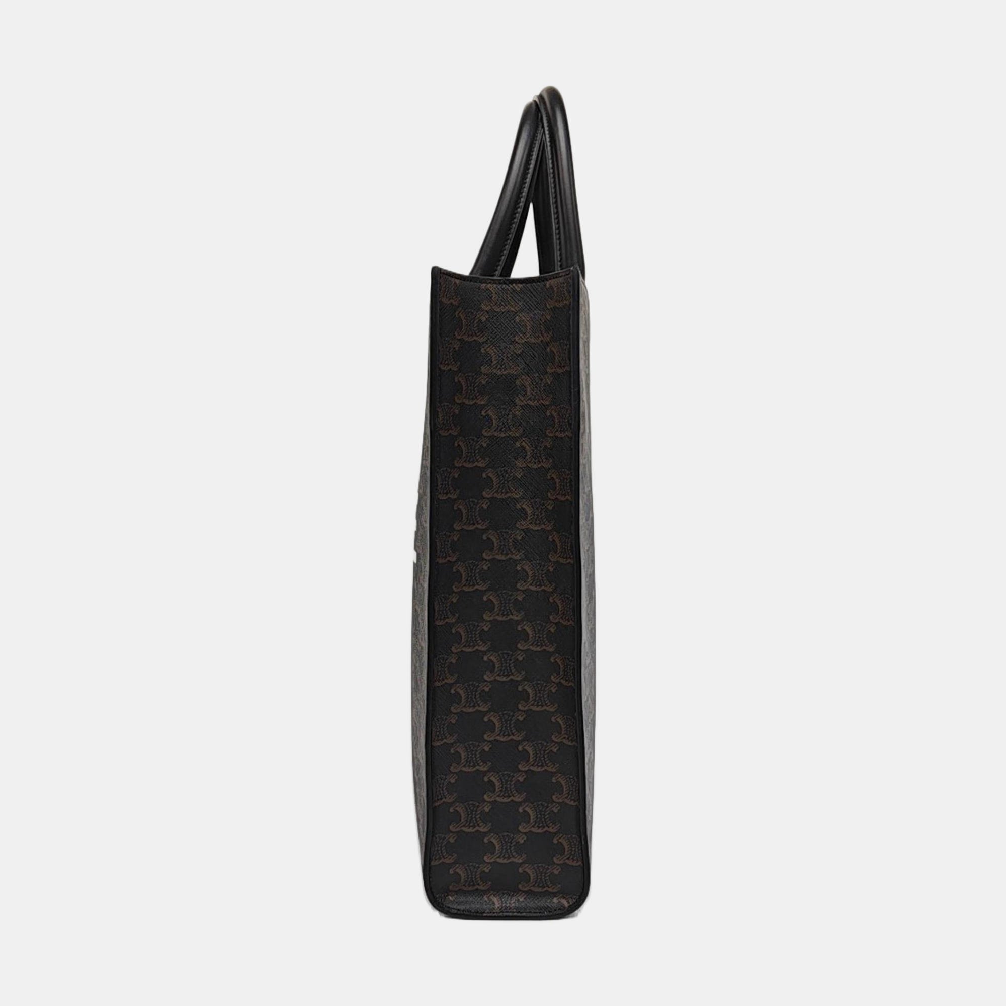 CABAS CELINE Small Coated Canvas Black