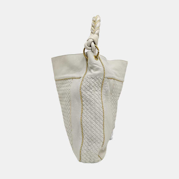 Lambskin Shoulder Bag White
