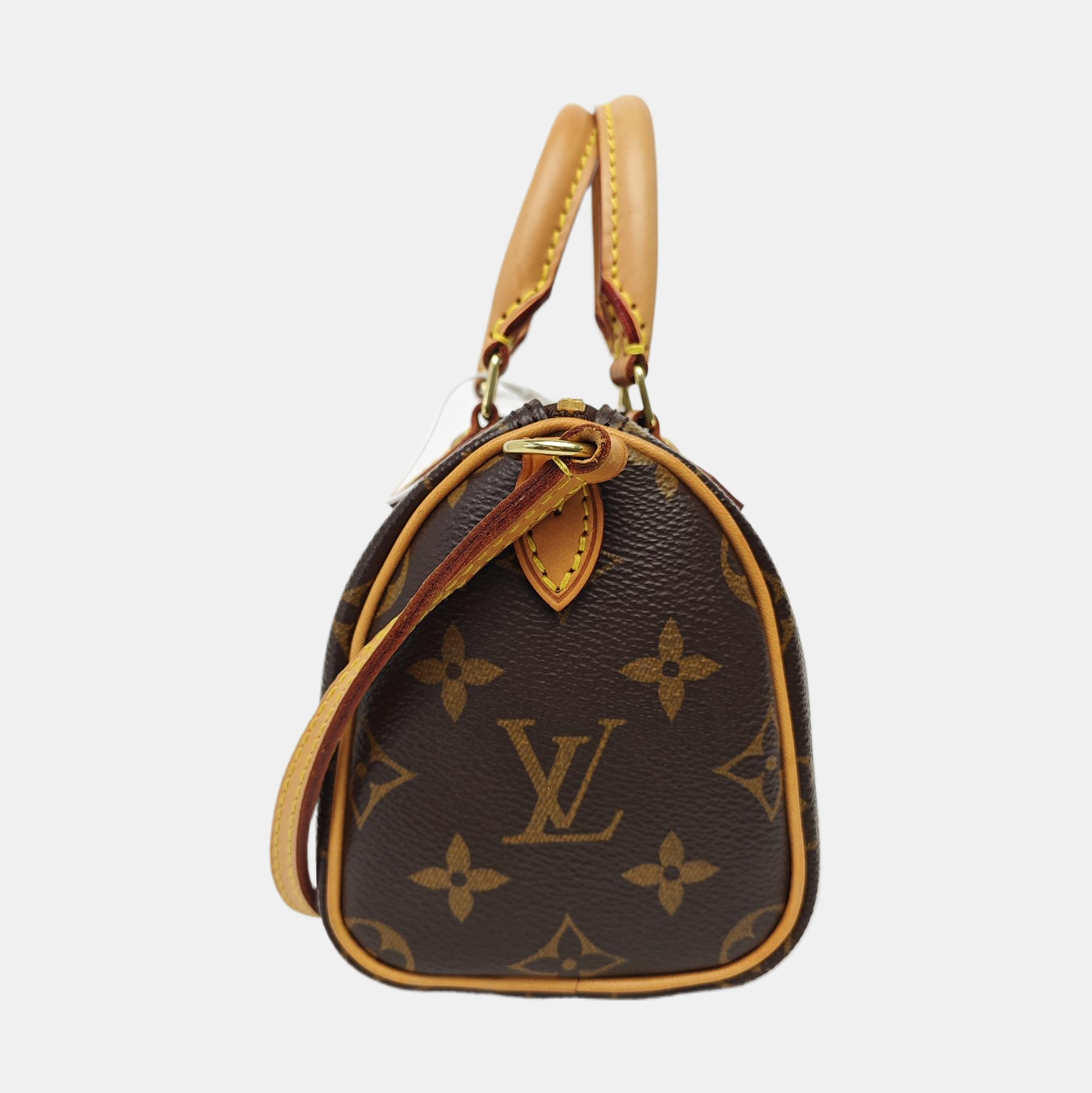 SPEEDY Nano Monogram Coated Canvas Brown