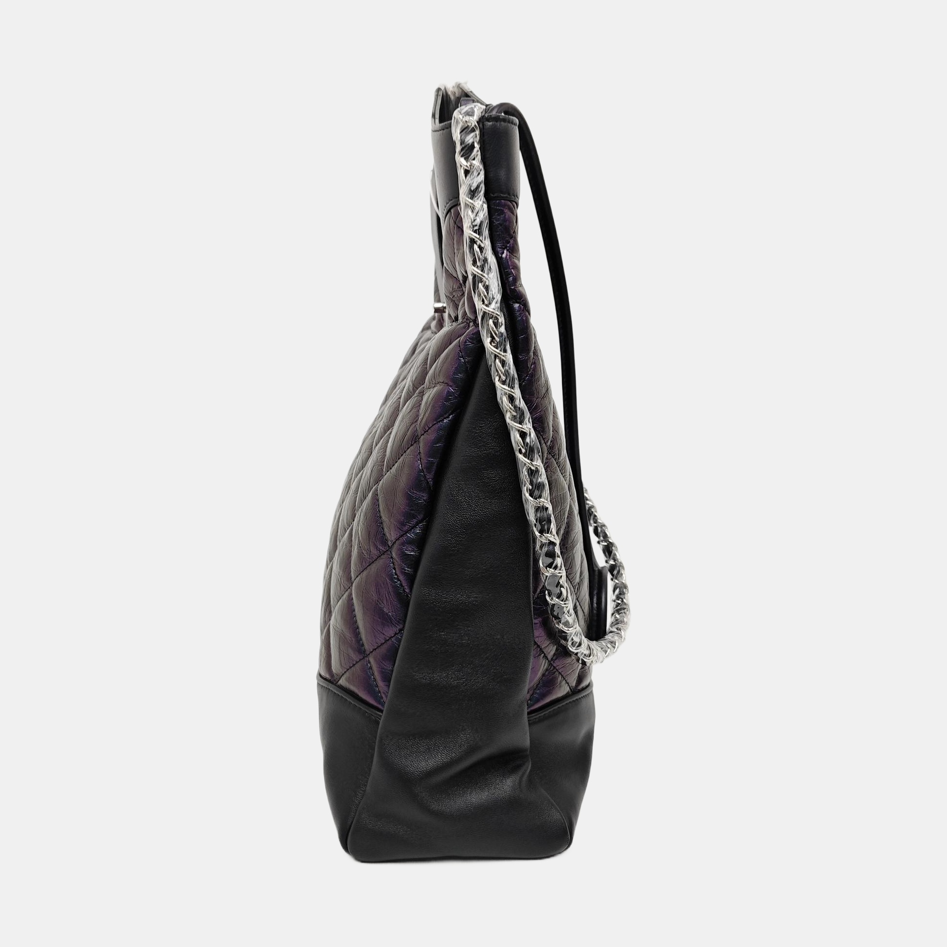 CHANEL 31 Small Quilted Calfskin Metallic
