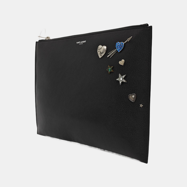 Calfskin Clutch Black
