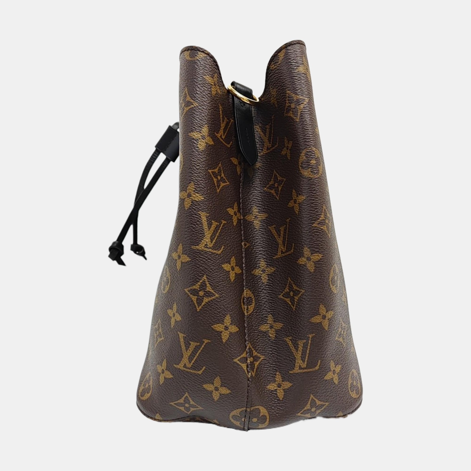 NÉONOÉ MM Monogram Coated Canvas Brown