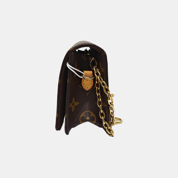 Lily Monogram Coated Canvas Brown