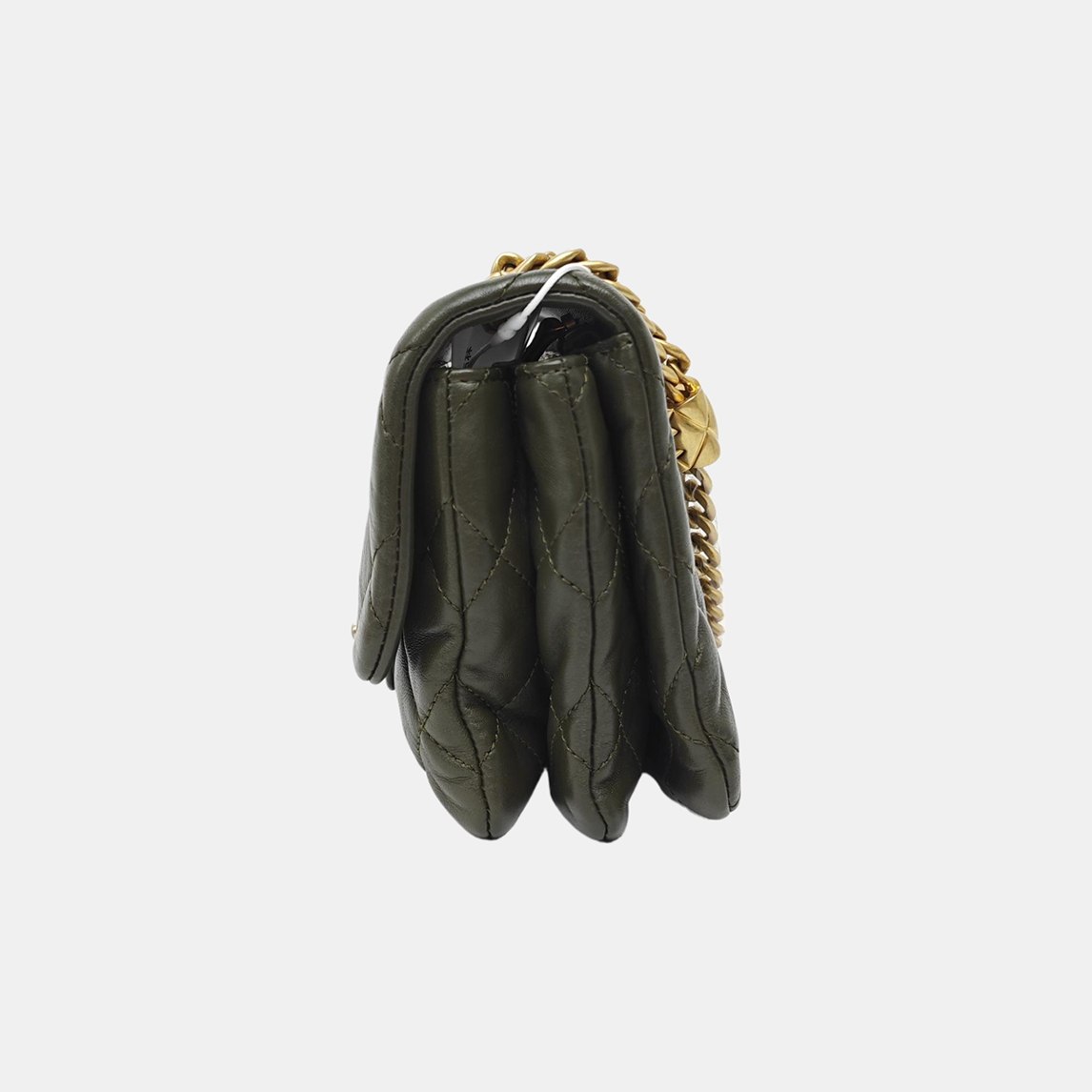 CLASSIC FLAP Mini Quilted Lambskin Green