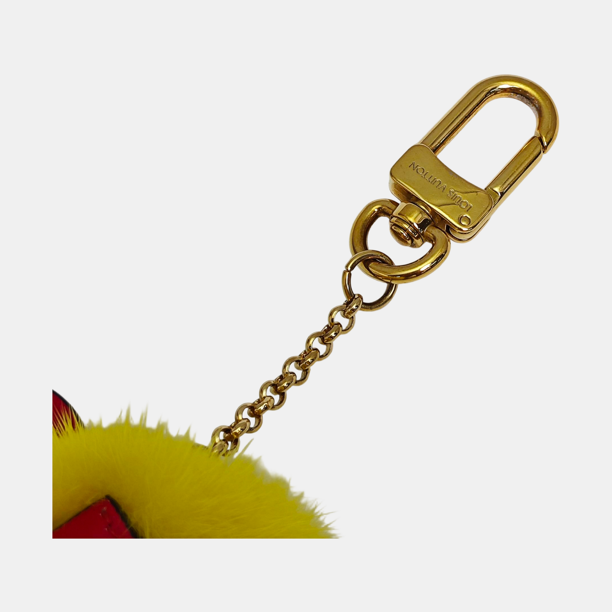 Synthetic Bag Charm Red