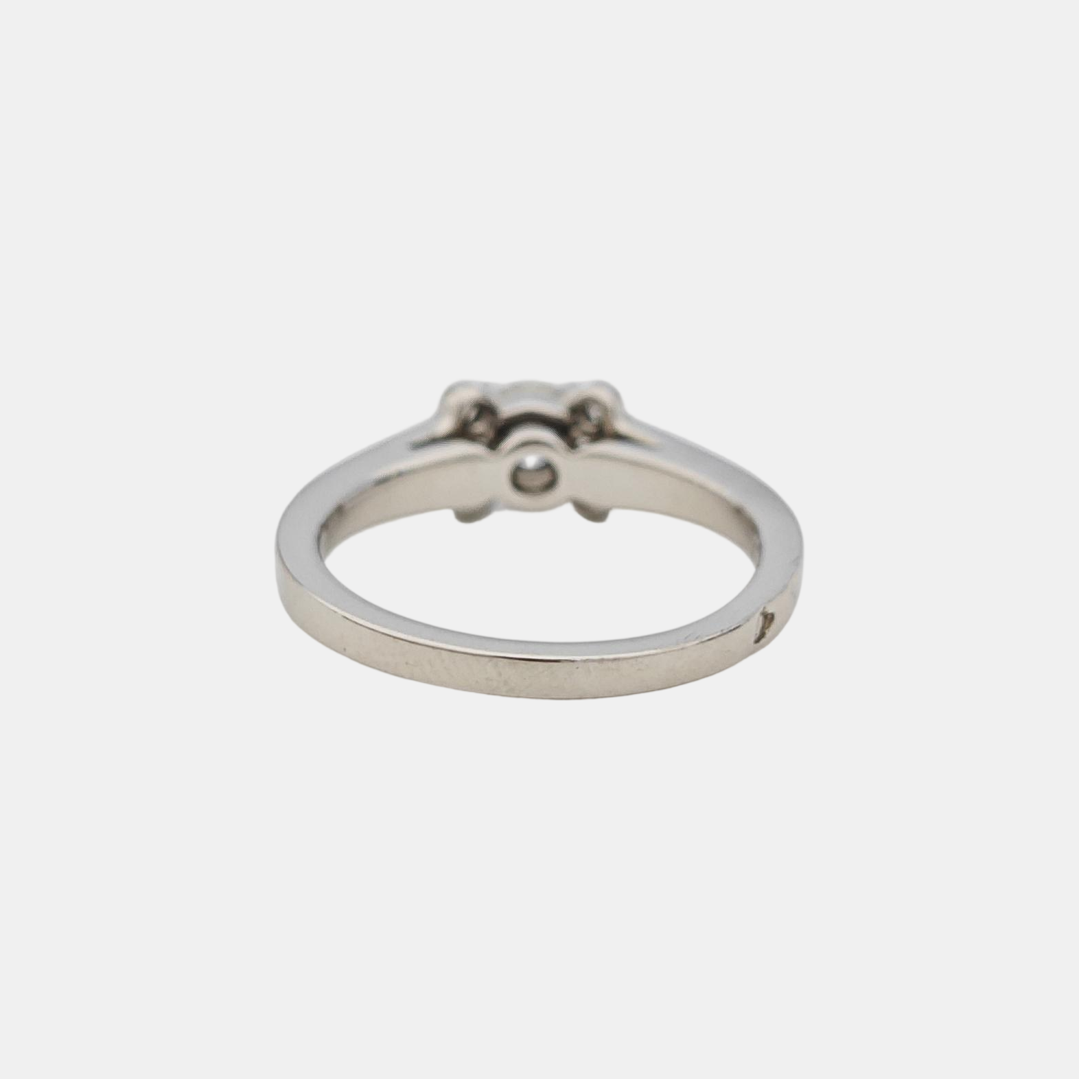 SOLITAIRE 1895 Platinum 950 Silver Ring EU 48
