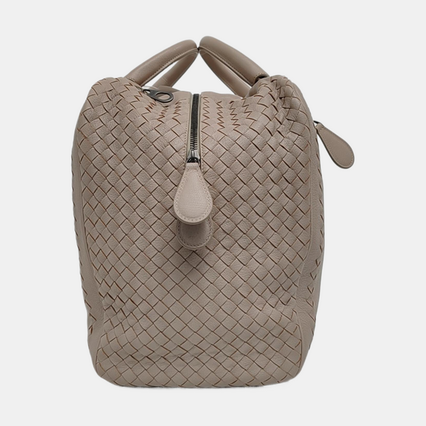 Calfskin Top Handle Bag Gray