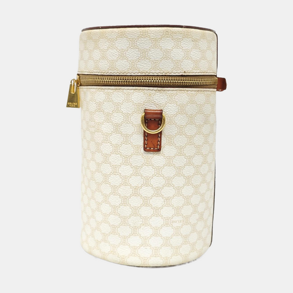 Coated Canvas Shoulder Bag White