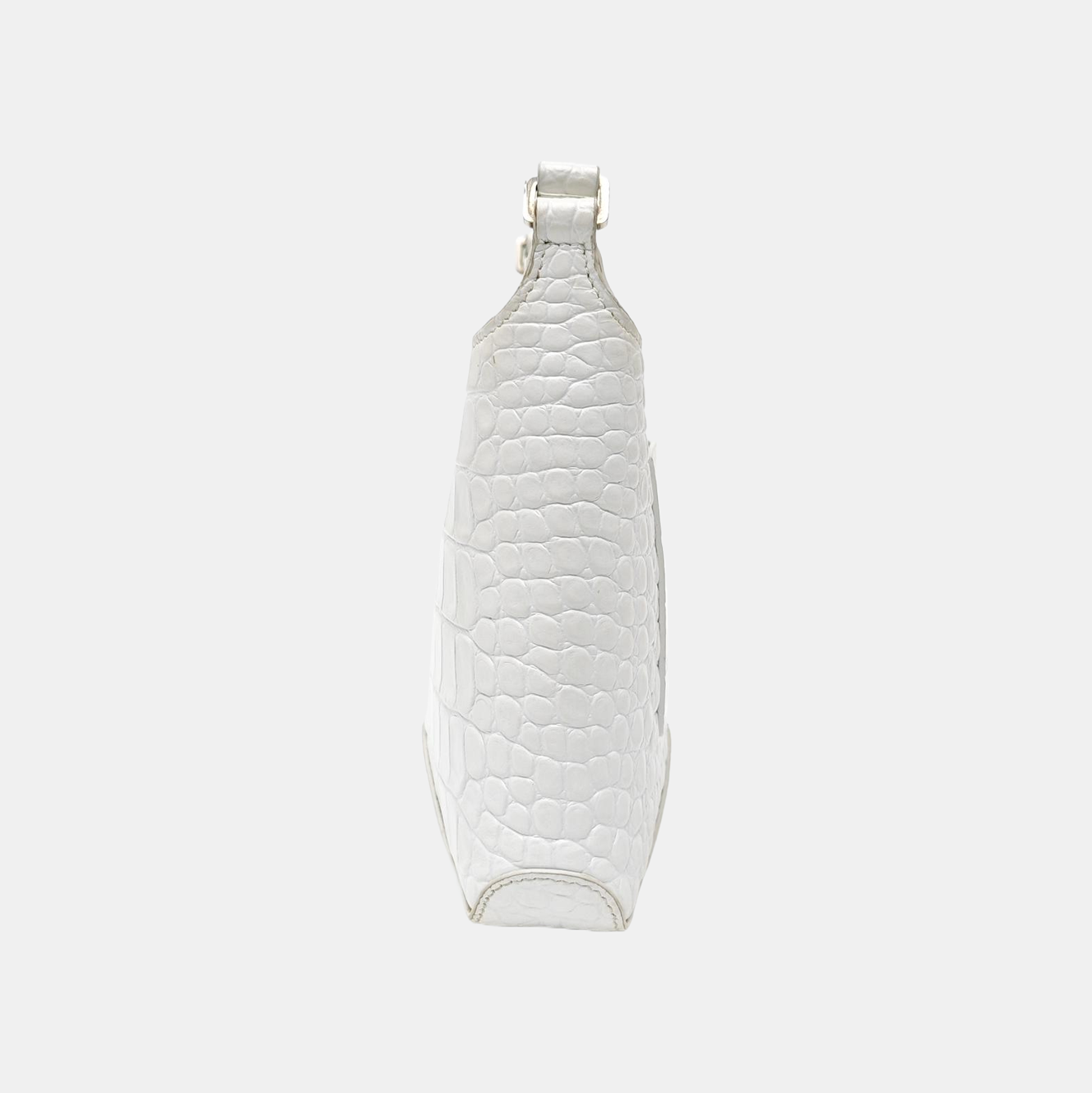 Calfskin Shoulder Bag Small White