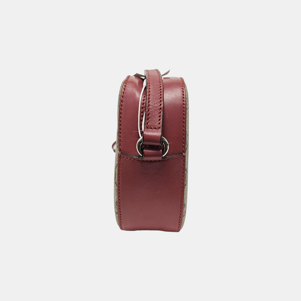 Monogram Coated Canvas Crossbody Bag Brown