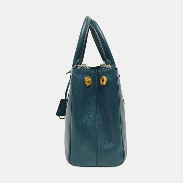 Galleria Medium Saffiano Calfskin Green