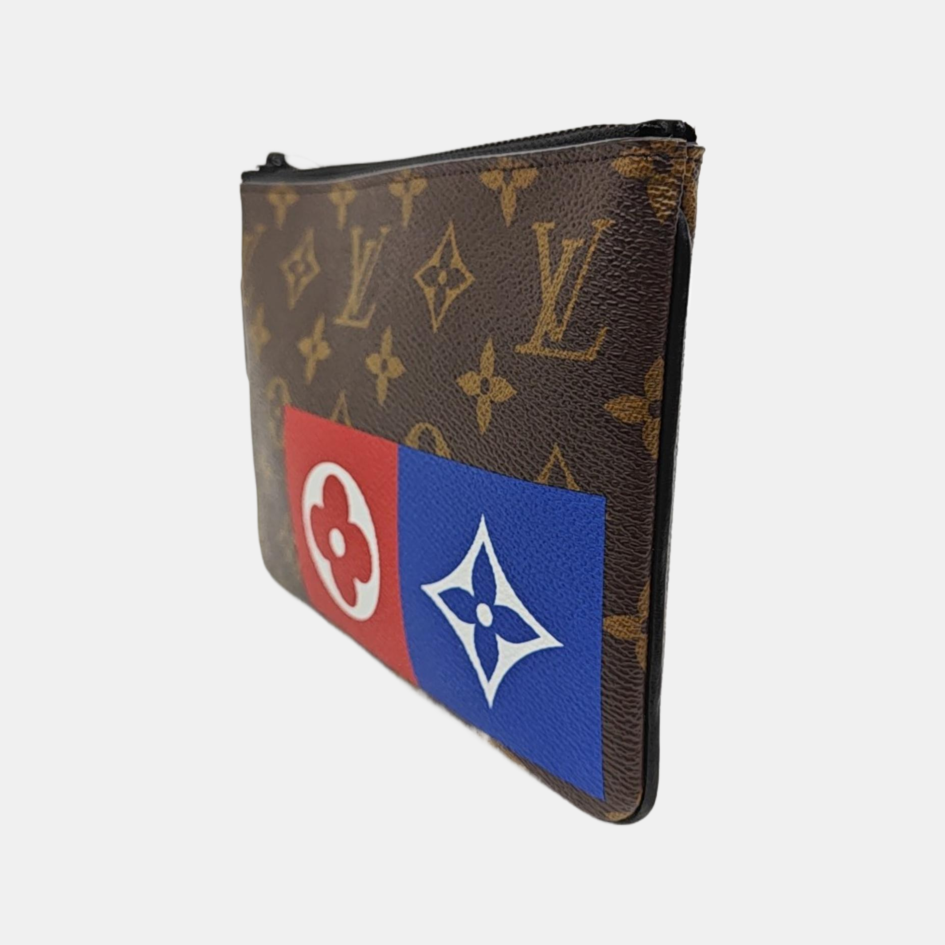 POCHETTE CHAINE MM Monogram Coated Canvas Brown Wallet