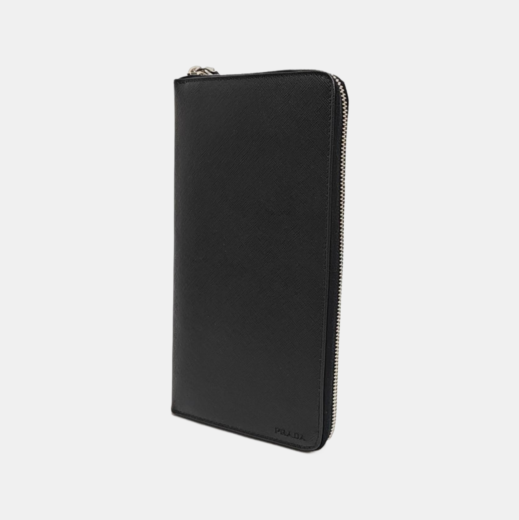 Saffiano Calfskin Clutch Black