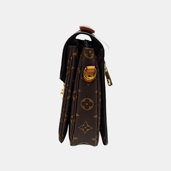 MÉTIS MM Monogram Coated Canvas Brown
