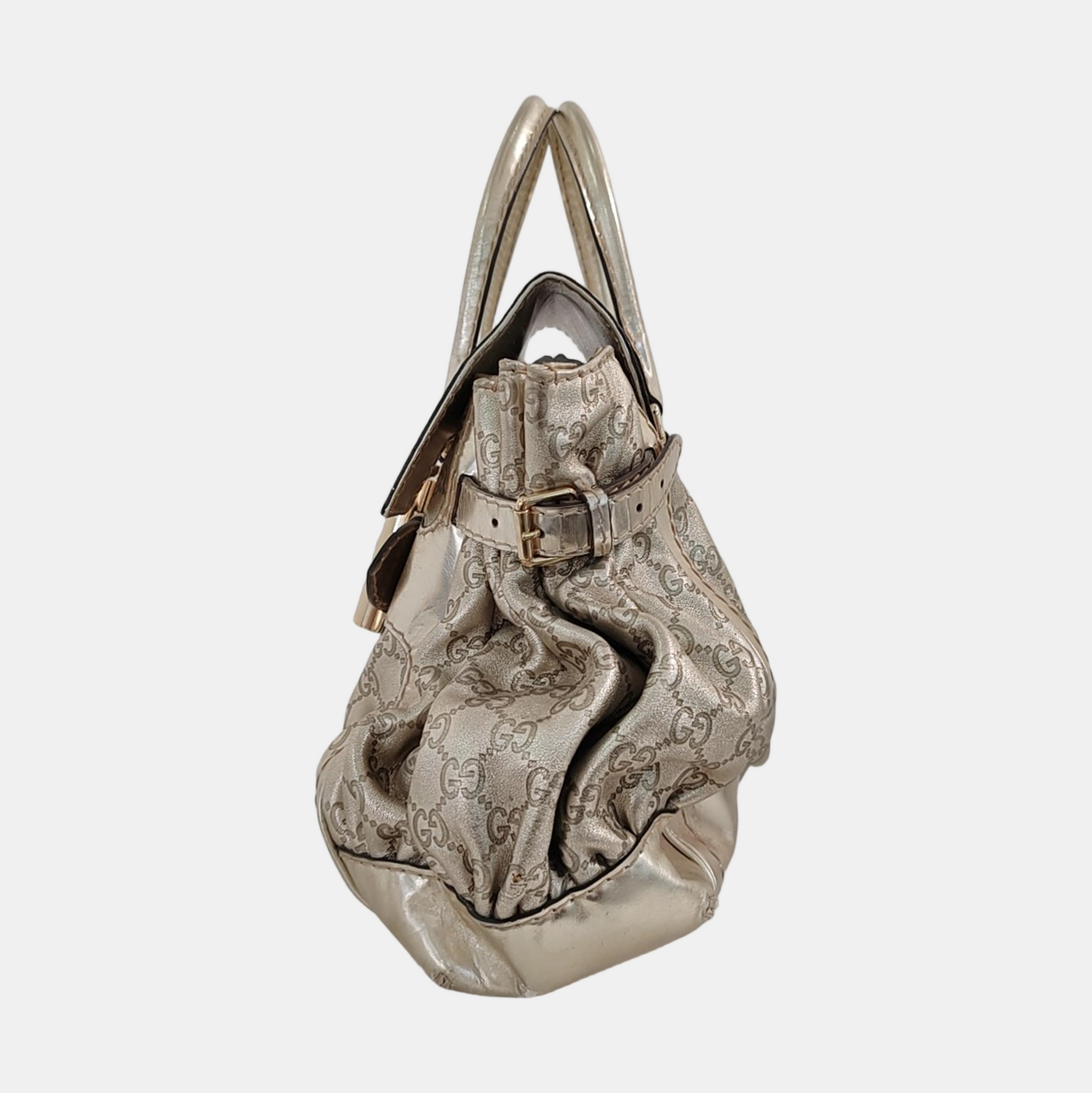 Queen Monogram Calfskin Gold