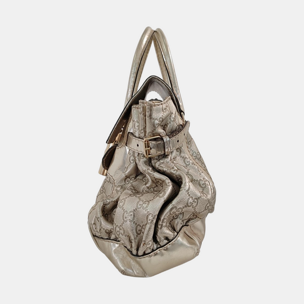 Queen Monogram Calfskin Gold