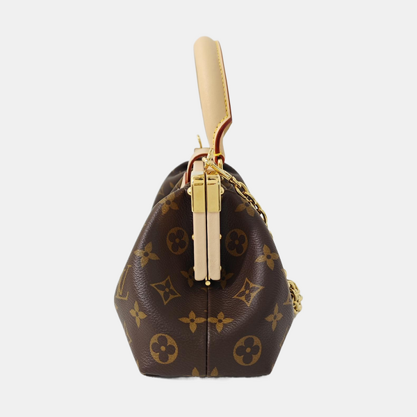 CLUTCH Monogram Coated Canvas Brown