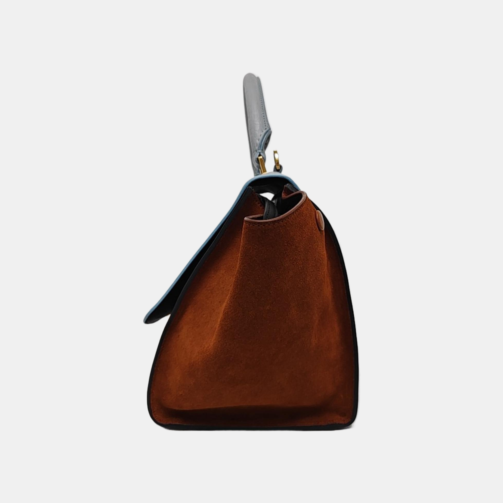 Authenticated pre-owned  TRAPEZE Small Calfskin Multicolor - Top Handle Bag at Looply