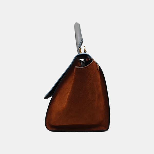 Authenticated pre-owned  TRAPEZE Small Calfskin Multicolor - Top Handle Bag at Looply