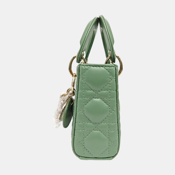 Lady Dior Super Mini Cannage Lambskin Green