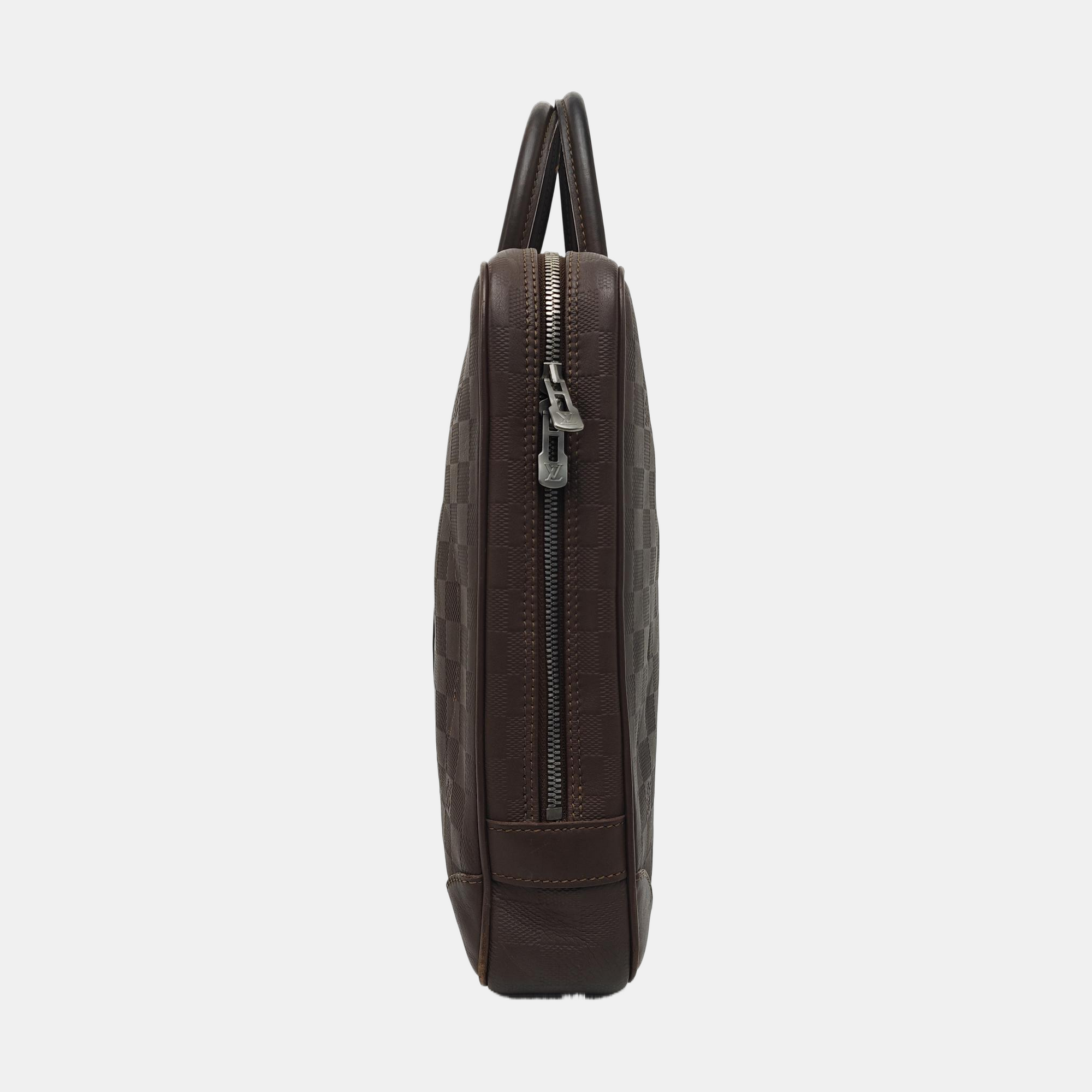 PORTE-DOCUMENTS Damier Ebene Calfskin Brown