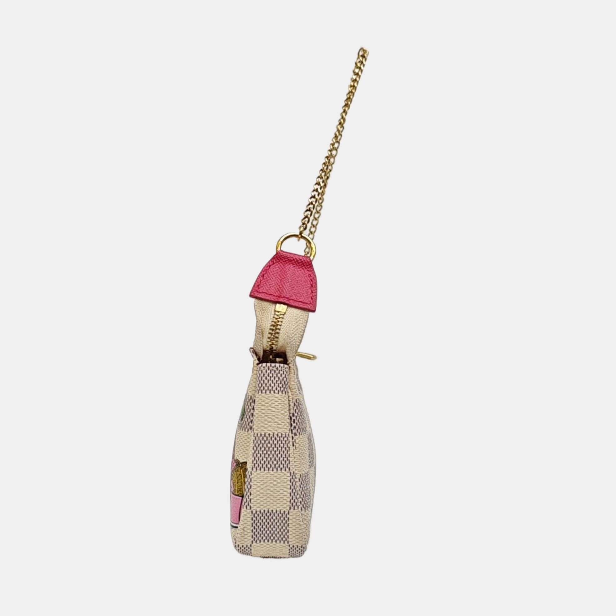 ACCESSOIRES Mini Damier Azur Coated Canvas White