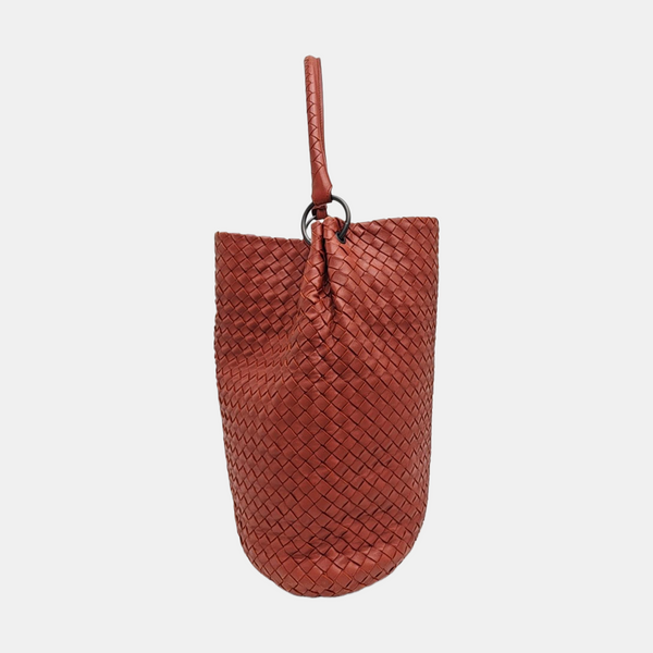 Calfskin Top Handle Bag Red