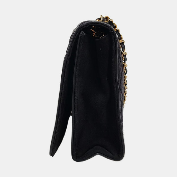 Quilted Suede Black