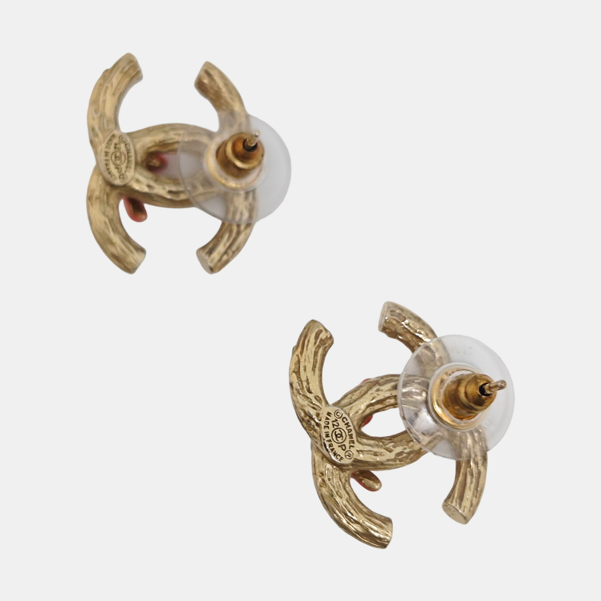 Metal Gold Stud Earrings