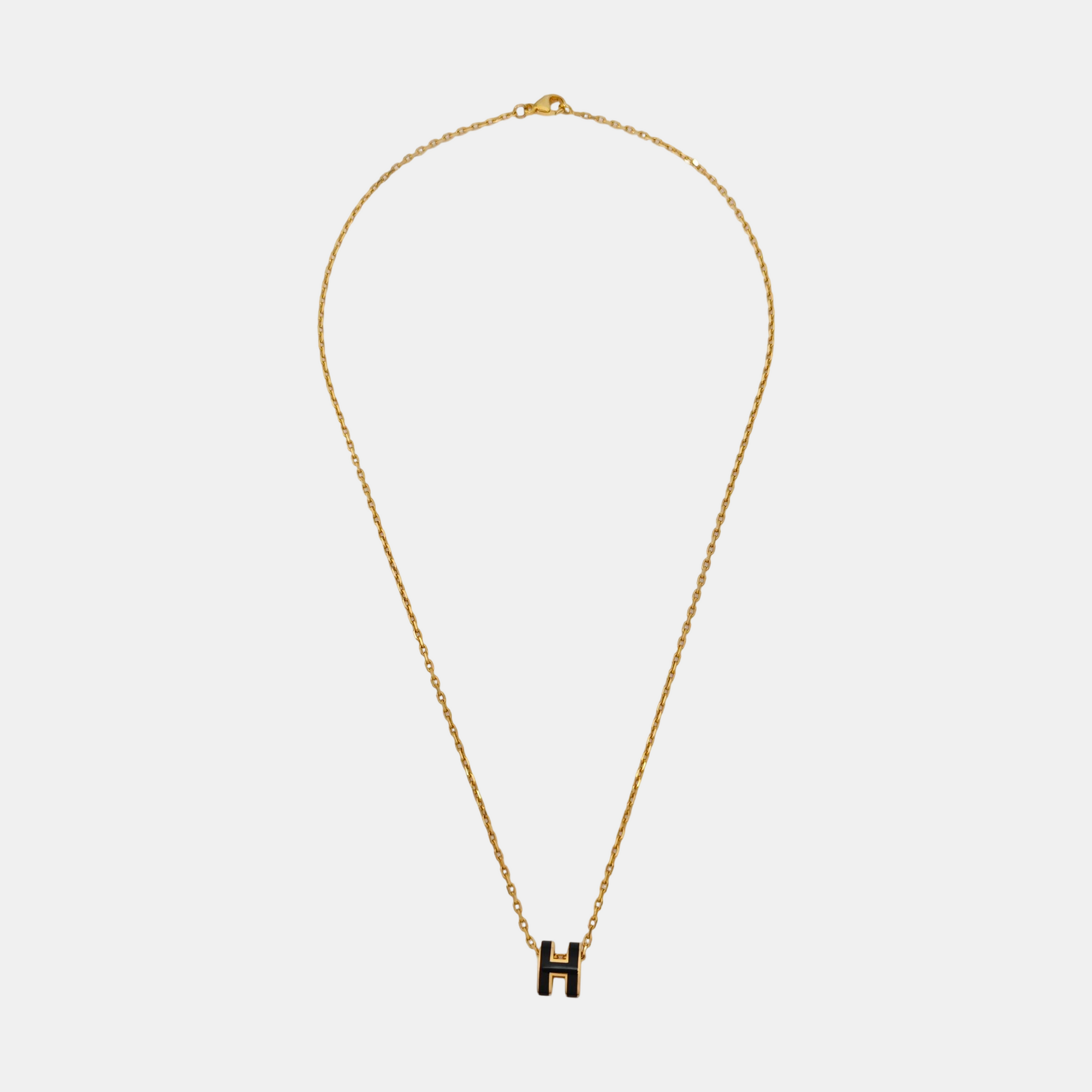Pop H Metal Gold Necklace