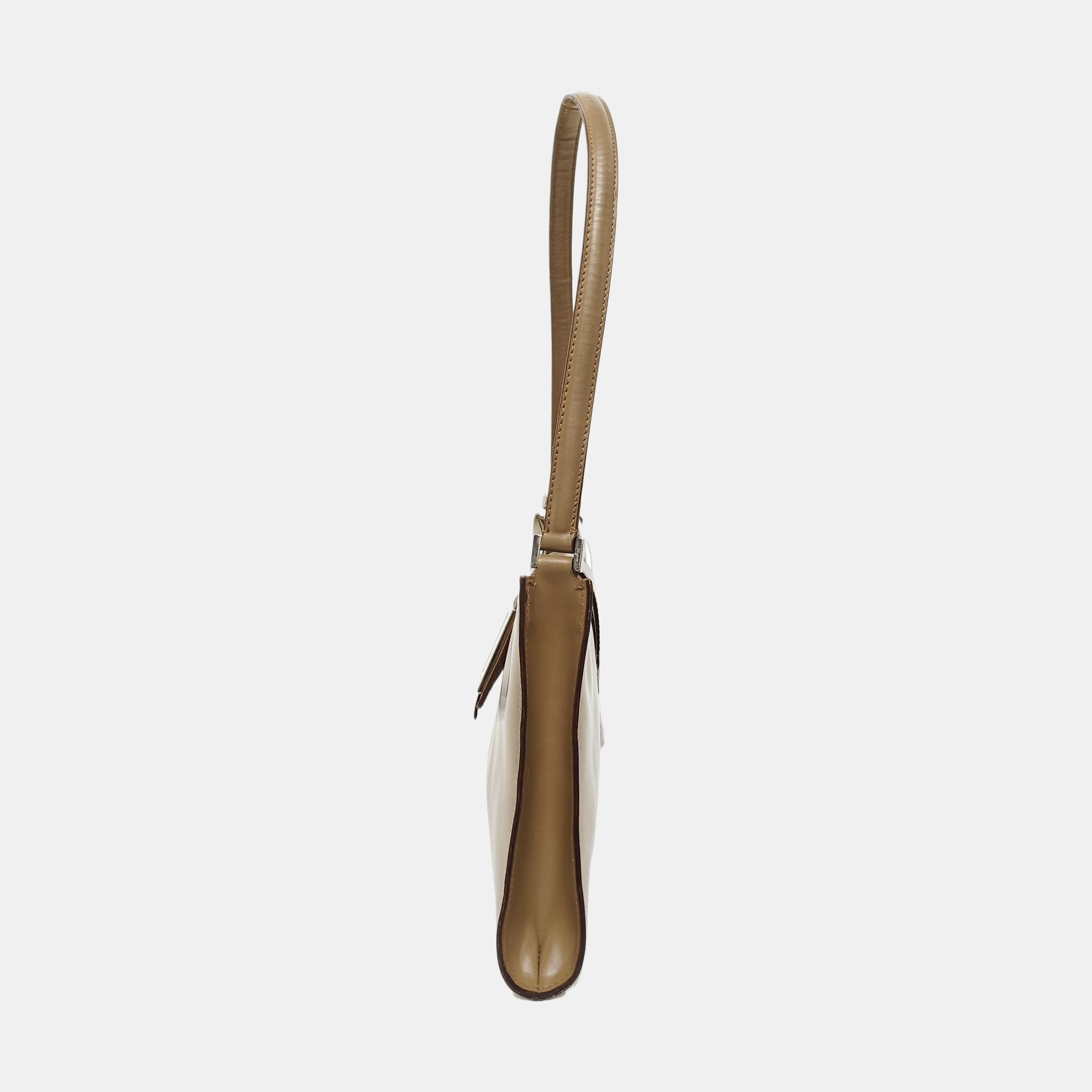 Calfskin Shoulder Bag Beige