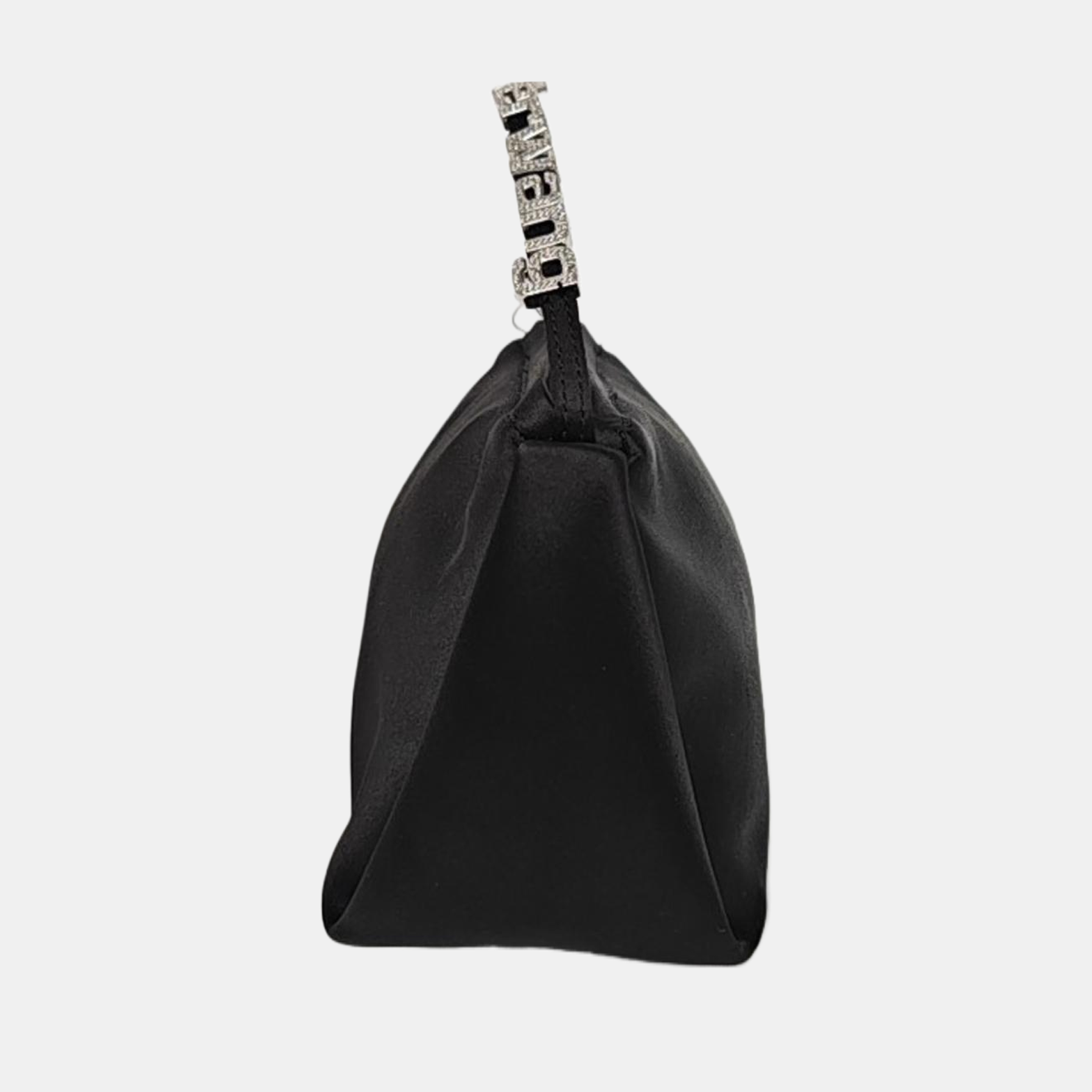 Fabric Top Handle Bag Black