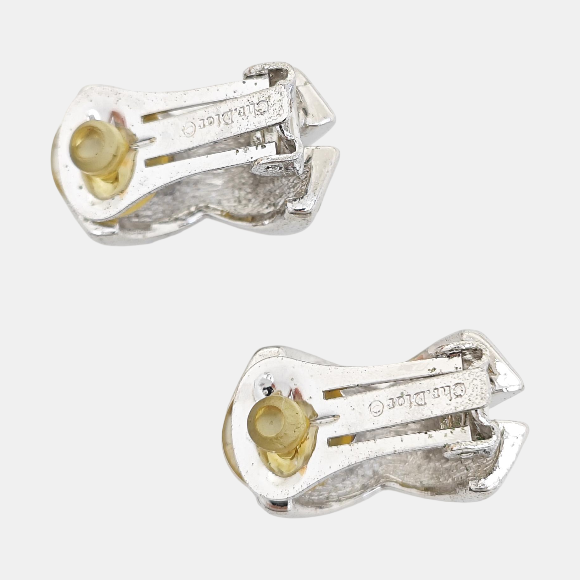 Metal Silver Clip On Earrings