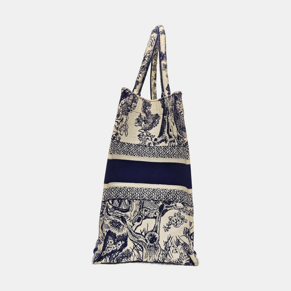 Authenticated pre-owned  Book Tote Medium Canvas Blue - Tote Bag at Looply