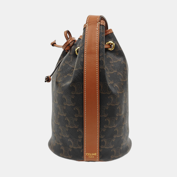 TRIOMPHE CANVAS Small Coated Canvas Brown