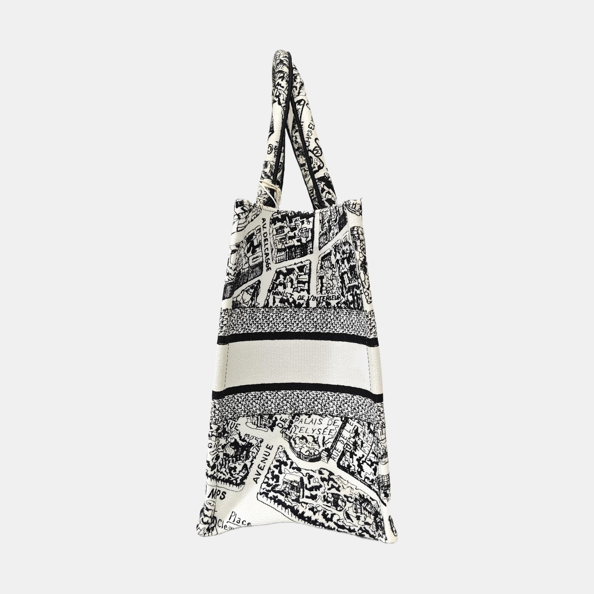 Book Tote Medium Canvas White