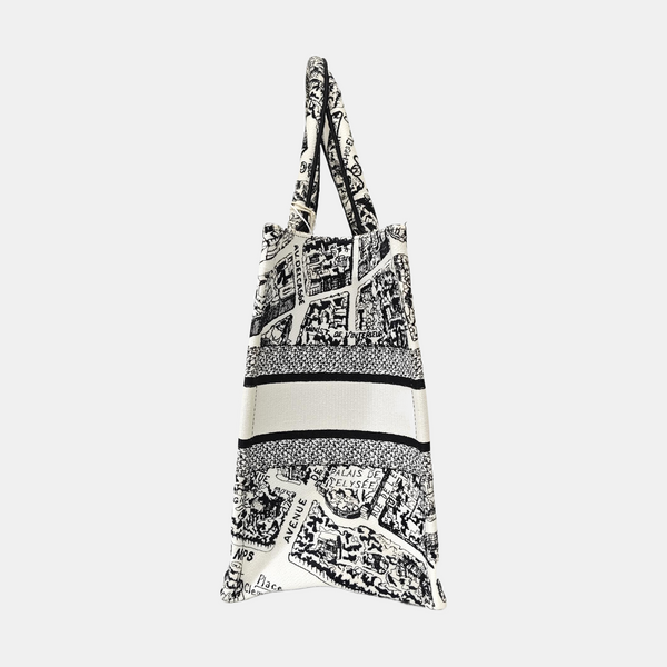 Book Tote Medium Canvas White
