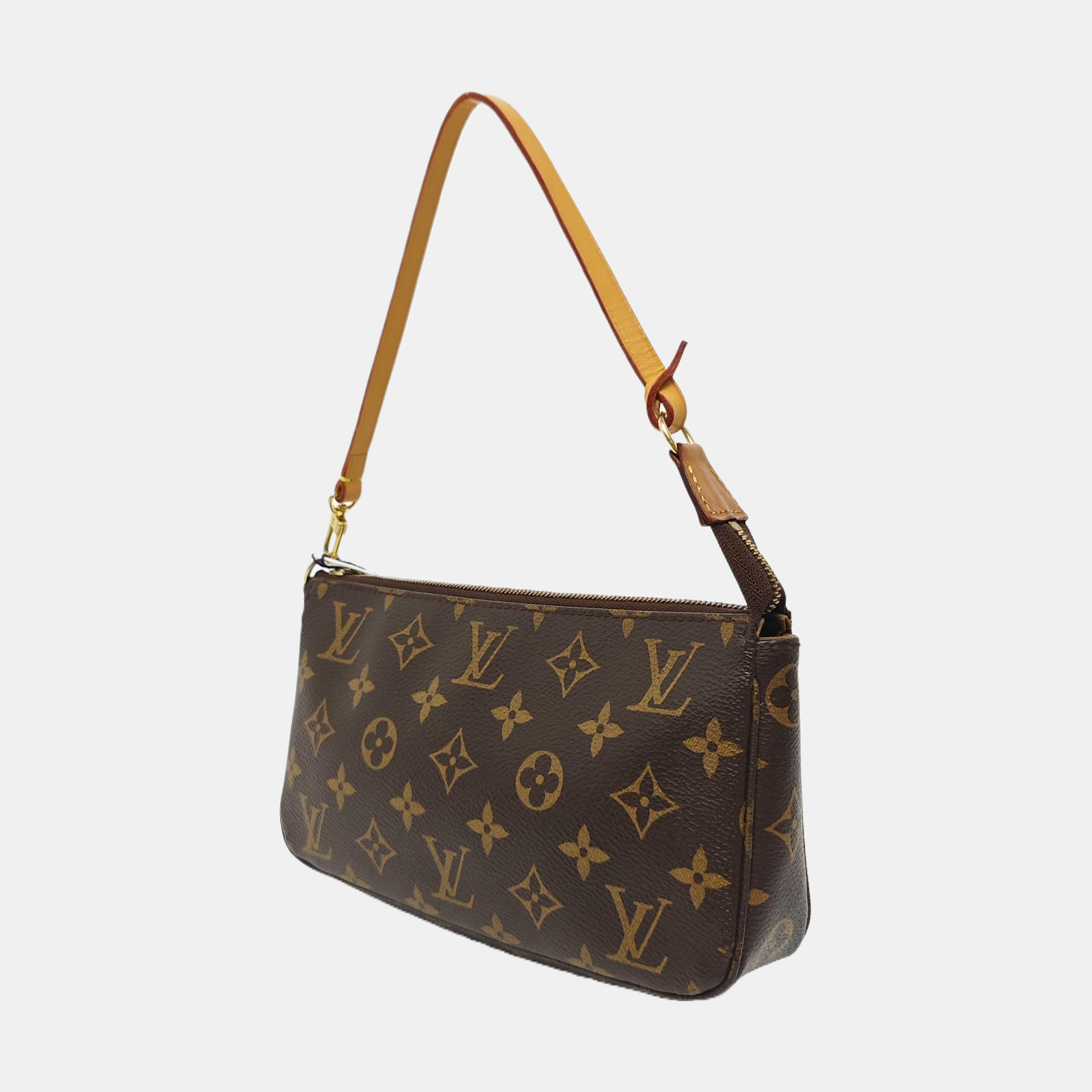 ACCESSOIRES GM Monogram Coated Canvas Brown
