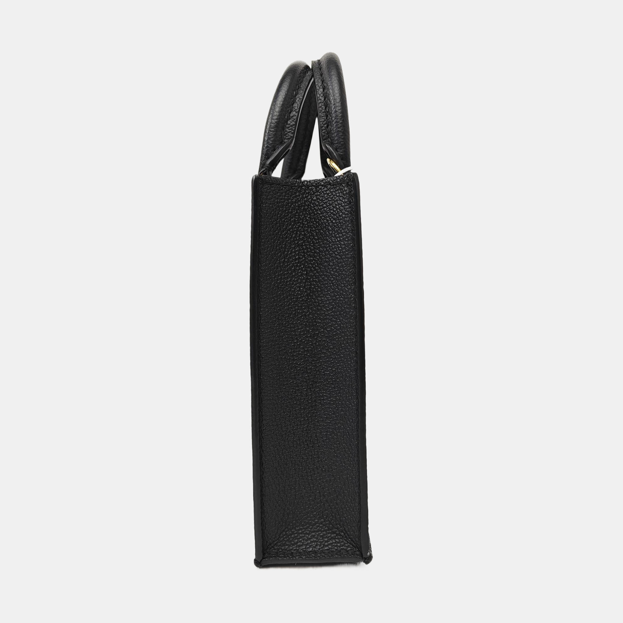 SAC PLAT Mini Calfskin Black