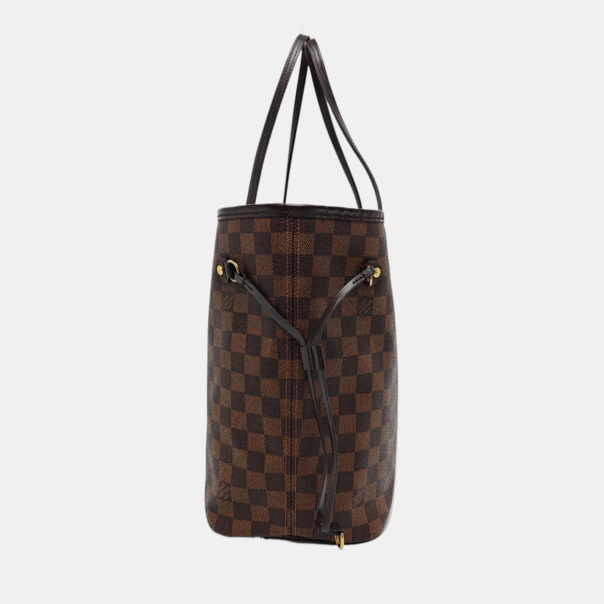 NEVERFULL MM Damier Ebene Coated Canvas Brown