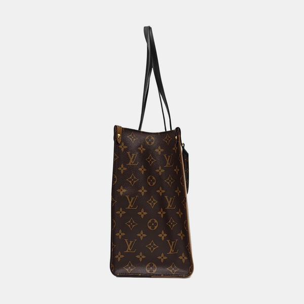 ONTHEGO MM Monogram Coated Canvas Brown