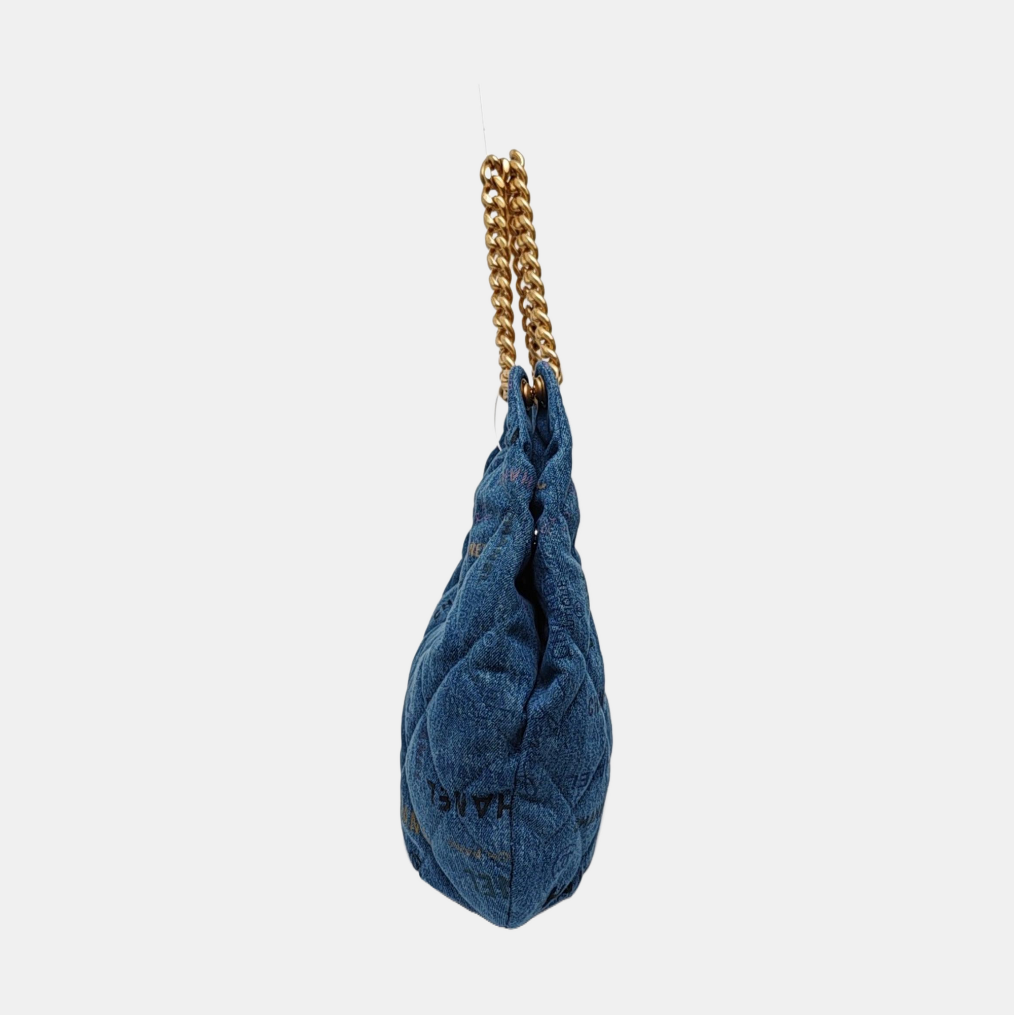 Quilted Fabric Blue