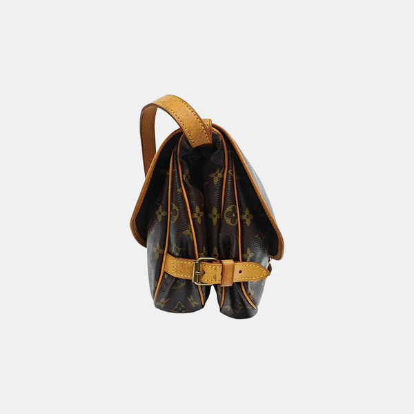 SAUMUR 30 Monogram Coated Canvas Brown
