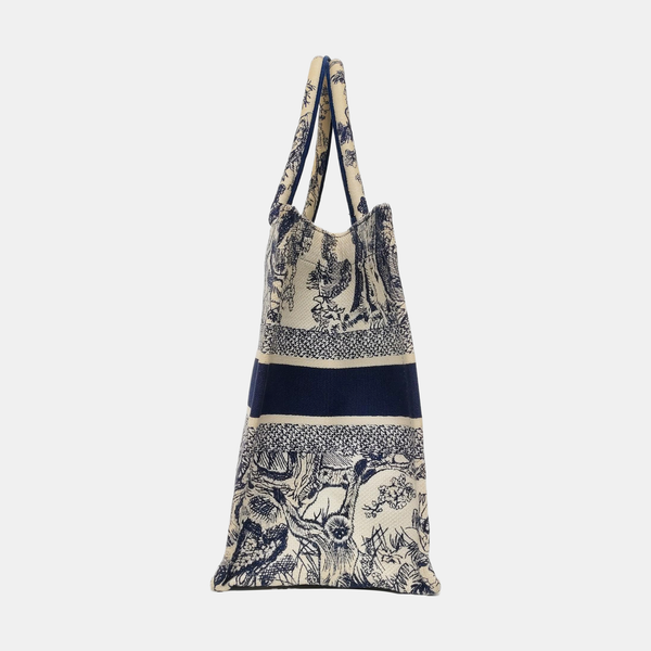 Authenticated pre-owned  Book Tote Medium Canvas Blue - Tote Bag at Looply