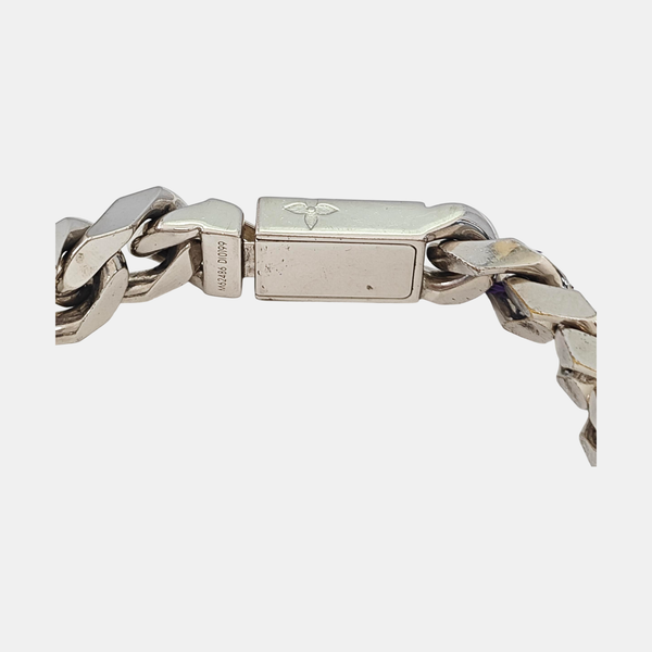 Monogram Metal Silver Bracelet
