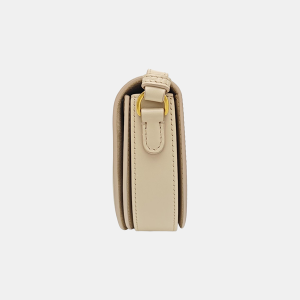 Calfskin Shoulder Bag Beige