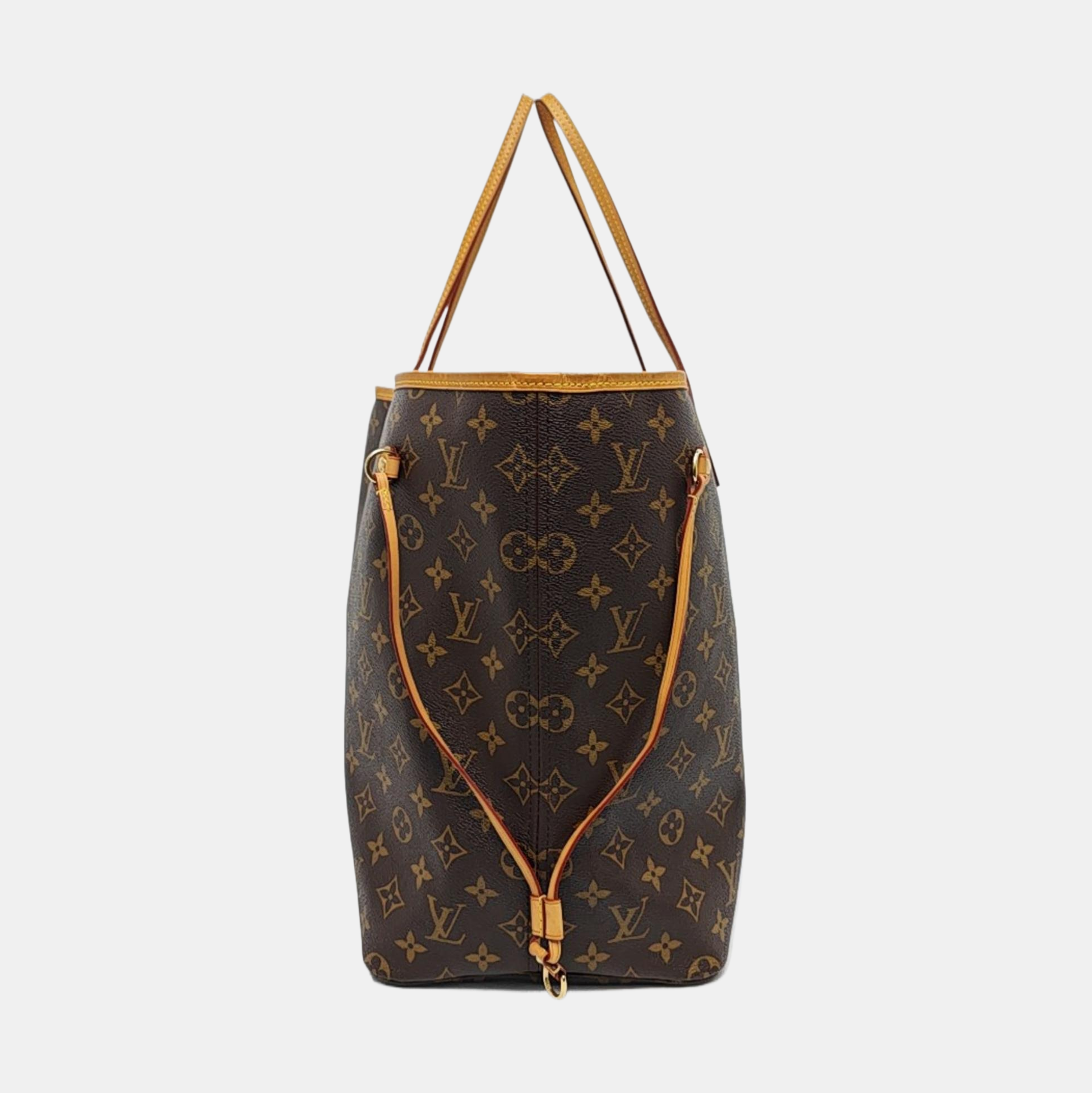 NEVERFULL GM Monogram Coated Canvas Brown
