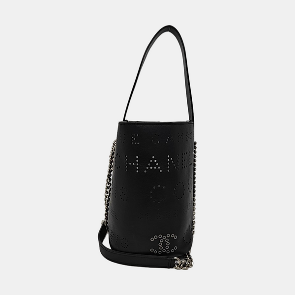 Lambskin Bucket Bag Black