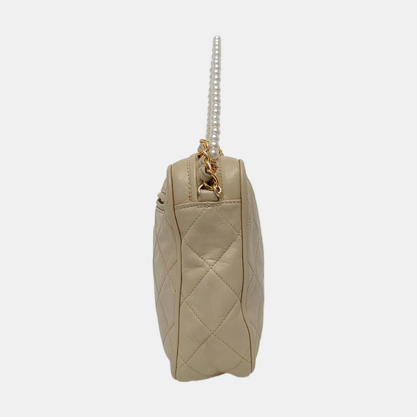Quilted Lambskin Beige